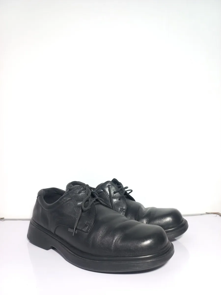 ECCO MEN BLACK CASUAL DRESS LACE UP OXFORD SHOE S-4